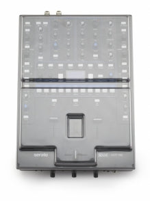 Decksaver Rane Sixty-Two DJ mixer cover showing clear plastic protection for the Rane Sixty-Two mixer in a natural setting