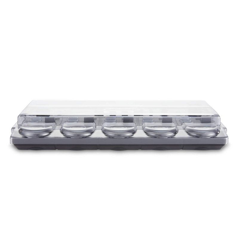 Decksaver cover for Boss RC-505MK2 producer controller, transparent protective plastic cover with custom fit for DJ and studio gear.
