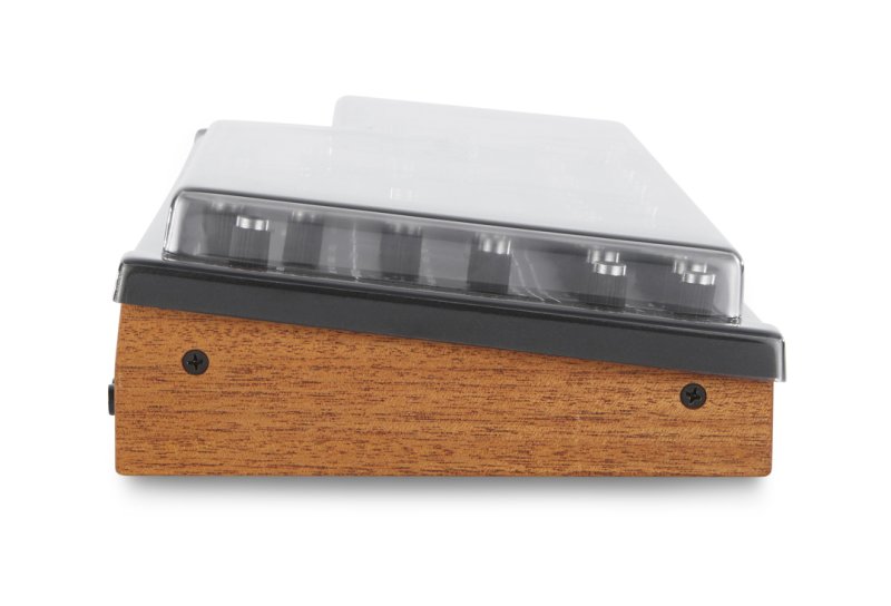 Decksaver Prophet Rev2 synthesizer cover in black, custom-fit protective cover for Dave Smith Instruments synthesizer.