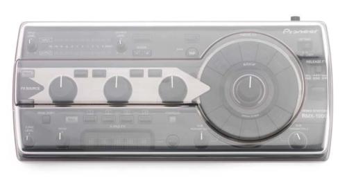 Decksaver smoked and clear dust cover for Pioneer RMX-1000 Remix Station DJ effect unit, made of durable plastic.
