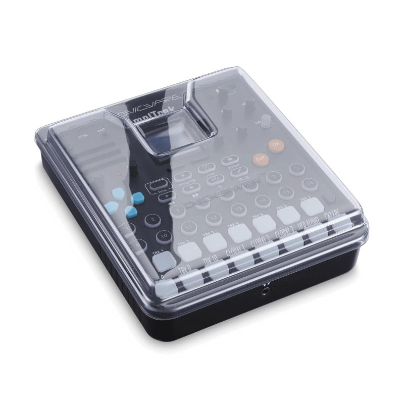 Decksaver Grooveboxes cover for SmplTrek, protective plastic cover fitting the groovebox and preserving its controls and ports.