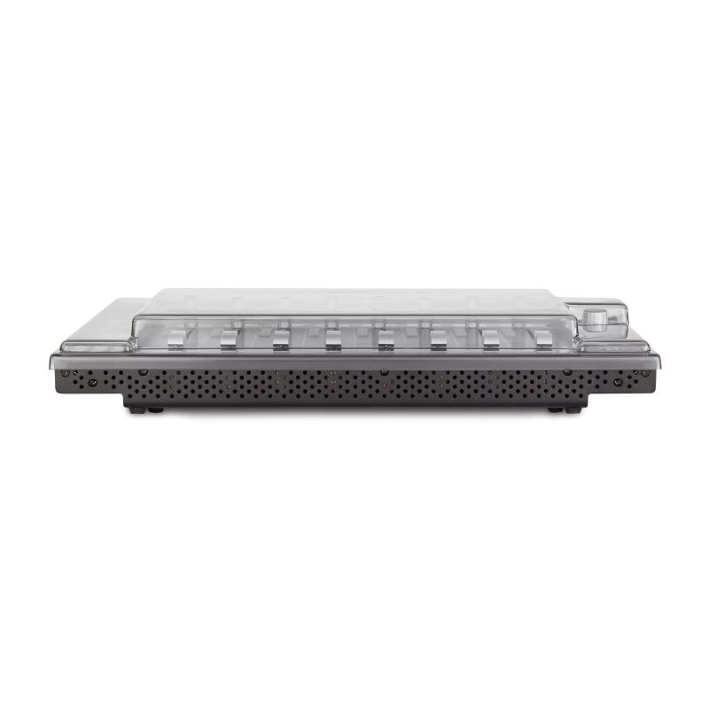 Decksaver cover for Solid State Logic UF8 producer controller, showing durable black protective cover on the device.