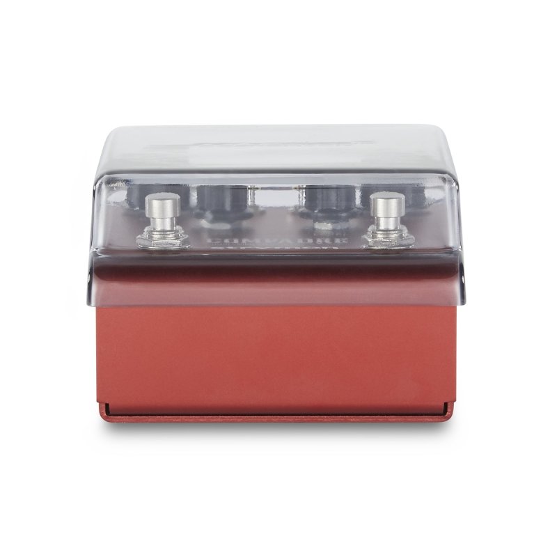 Decksaver effect pedal cover for Strymon 2 Switch pedal, durable black protective case for pedal protection and storage.