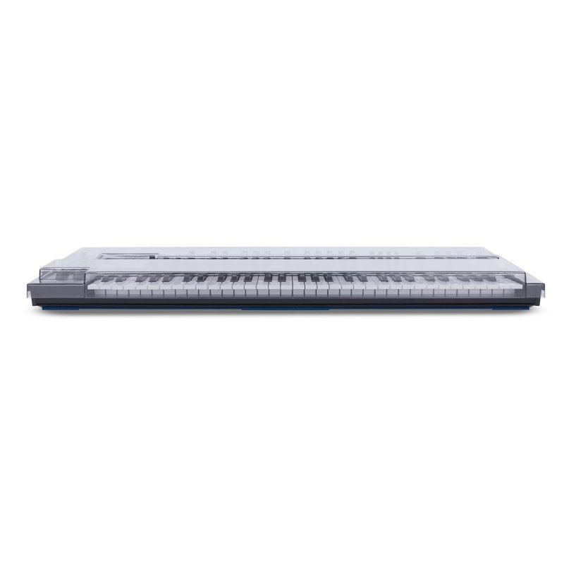 Decksaver soft-fit cover for Novation Summit synthesizer, protective plastic cover with precise fit for the keyboard.