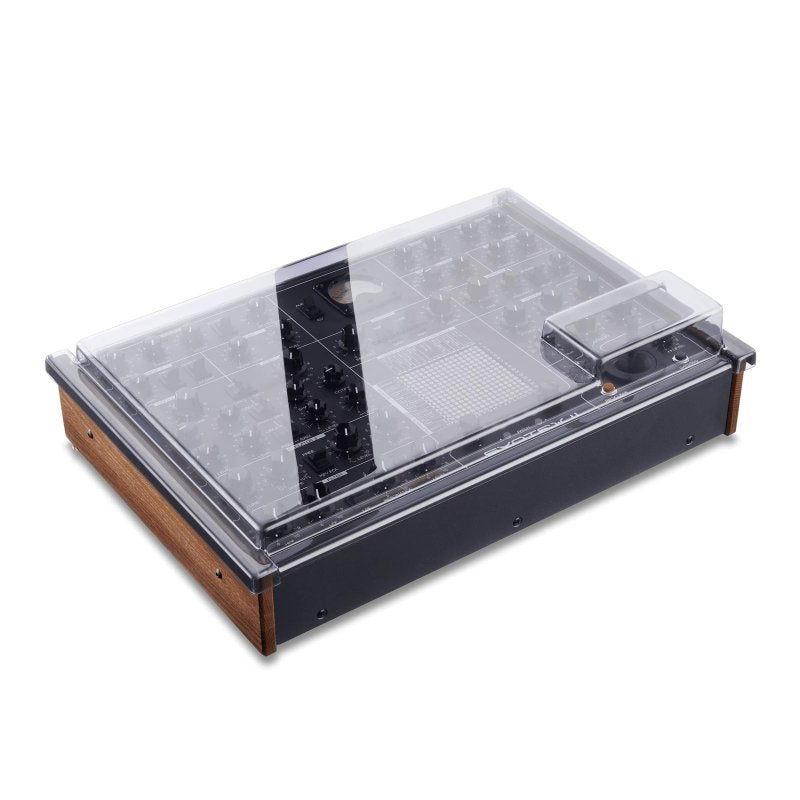 Decksaver cover for Syntrx and Syntrx 2 synthesizers, durable protective synthetic cover from Decksaver.