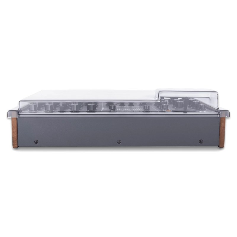 Decksaver cover for Syntrx and Syntrx 2 synthesizers, clear protective plastic cover for electronic music gear.