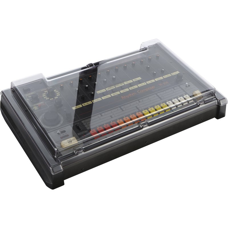 Decksaver Cover for Roland TR-808 Drum Machine (Smoked / Clear) 