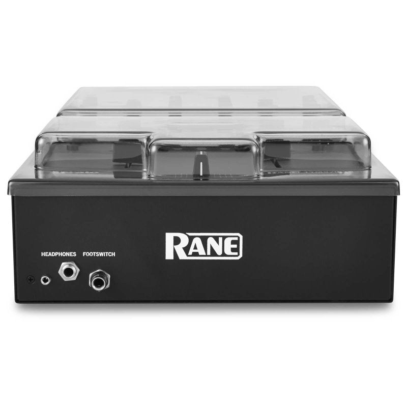 Decksaver Pioneer TTM57 MK2 DJ mixer cover protecting the Pioneer TTM57 MK2 DJ mixer from dust and damage