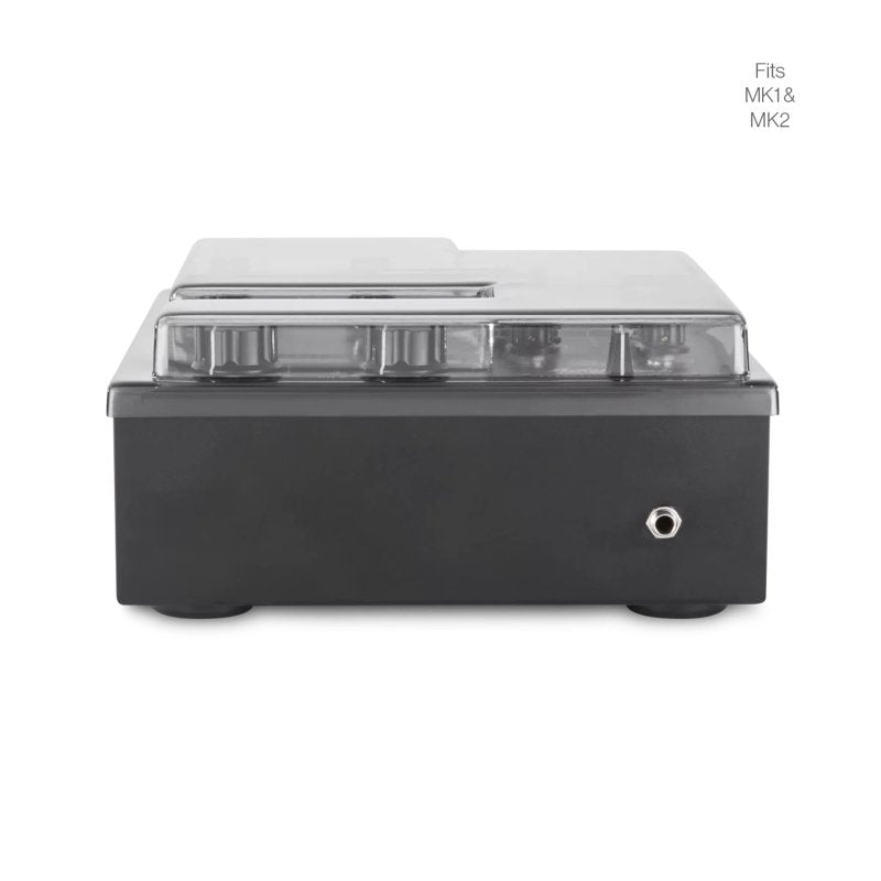 Decksaver DJ mixer cover for Radius Two Valve MK1 and MK2, clear protective plastic cover for DJ mixer equipment.