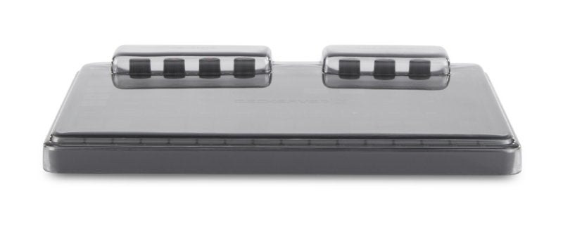 Decksaver IK Multimedia Uno Synth and Drum Cover protecting the synthesizer and drum machine from dust and damage.