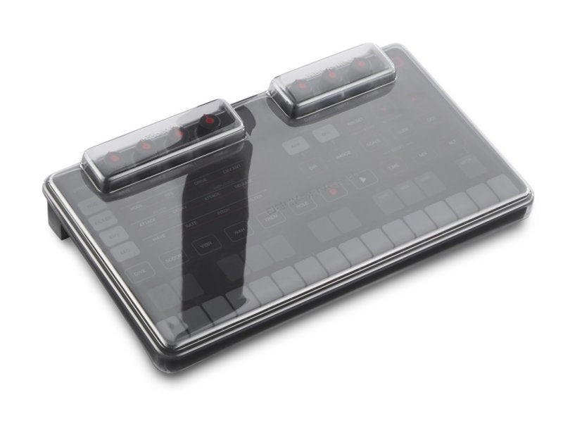Decksaver IK Multimedia Uno Synth and Drum cover, a protective plastic cover fitting the synthesizer and drum modules.