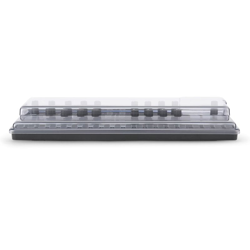 Decksaver cover for Ik Uno Synth Pro X, a protective synth cover made of durable material, shown on the synthesizer.