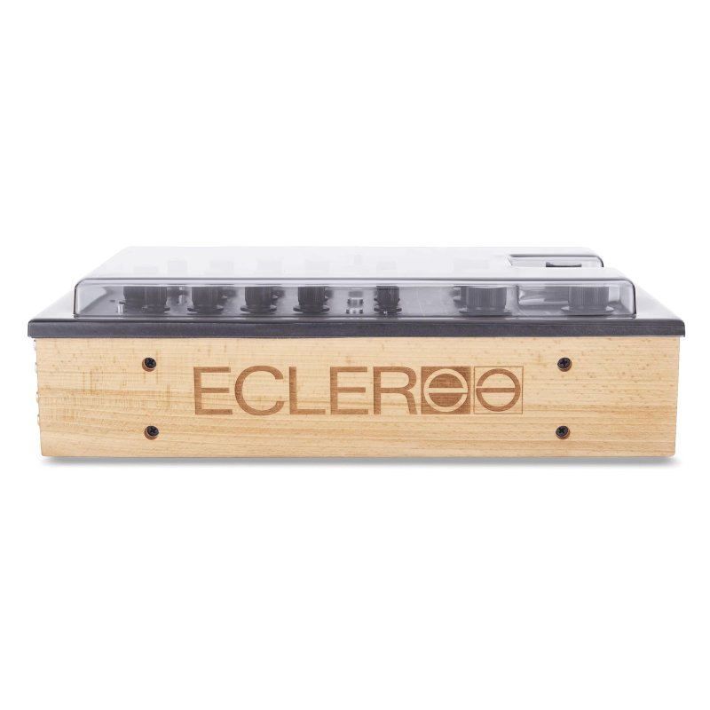 Decksaver DJ mixer cover for Ecler WARM2, clear protective plastic case designed to shield the DJ mixer from dust and damage.