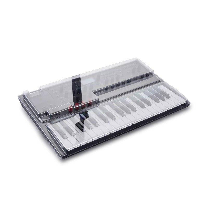 Decksaver cover for Korg Wavestate, Opsix, and Modwave synthesizers, offering durable protection for your electronic instruments.