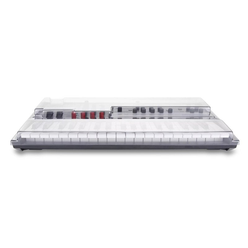 Decksaver synth cover for Korg Wavestate, Opsix, and Modwave synthesizers, offering protection with a clear, durable design.