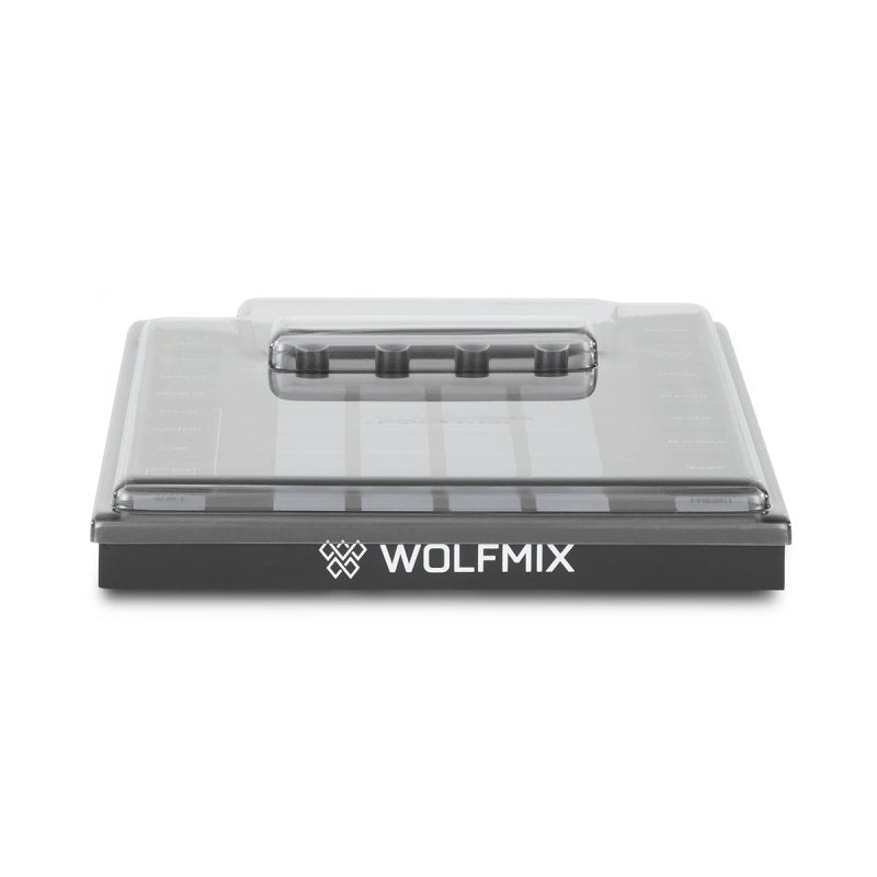 Decksaver cover for Wolfmix W1 lightning controller unit, transparent protective case with custom fit and secure lid.