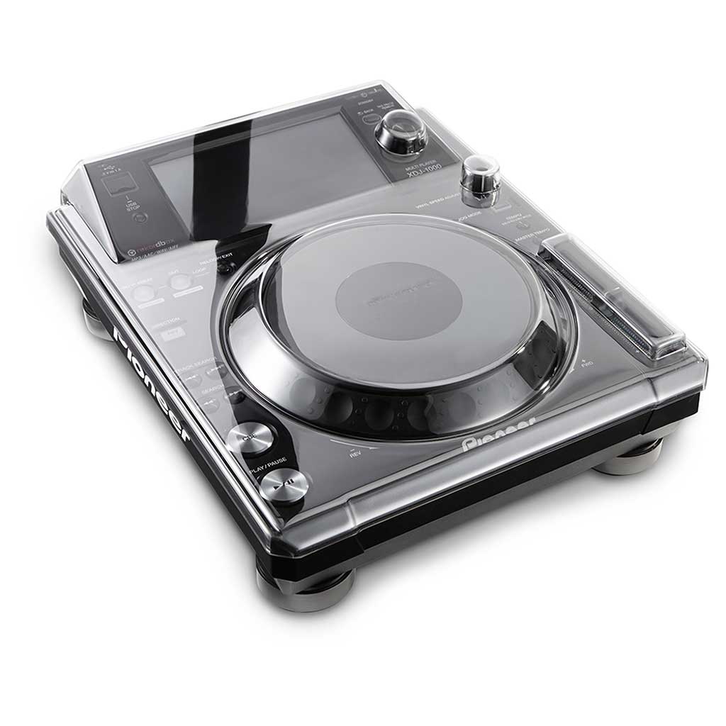 Decksaver Pioneer XDJ-1000 MK2 CDJ cover showing a clear protective plastic case for DJ equipment.