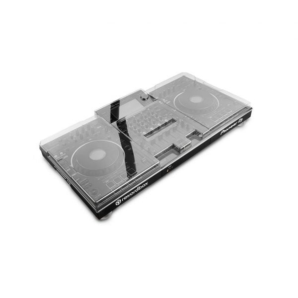 Decksaver cover for Pioneer XDJ-XZ DJ controller, clear protective plastic cover with custom fit for DJ equipment.