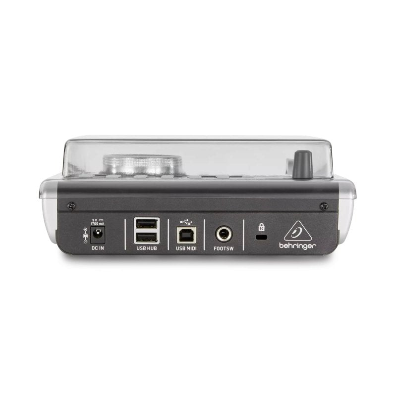 Decksaver Behringer X-Touch producer controller cover, clear protective plastic case for music production equipment.