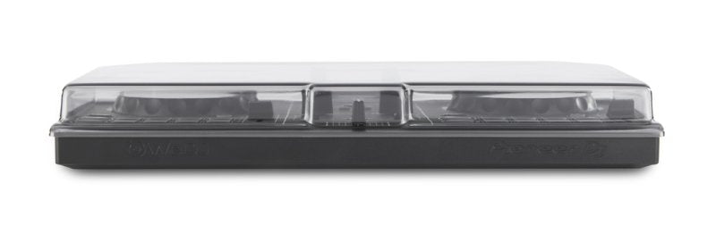 Decksaver Pioneer DDJ-200 DJ controller cover protecting the device from dust and damage, made of durable black plastic.