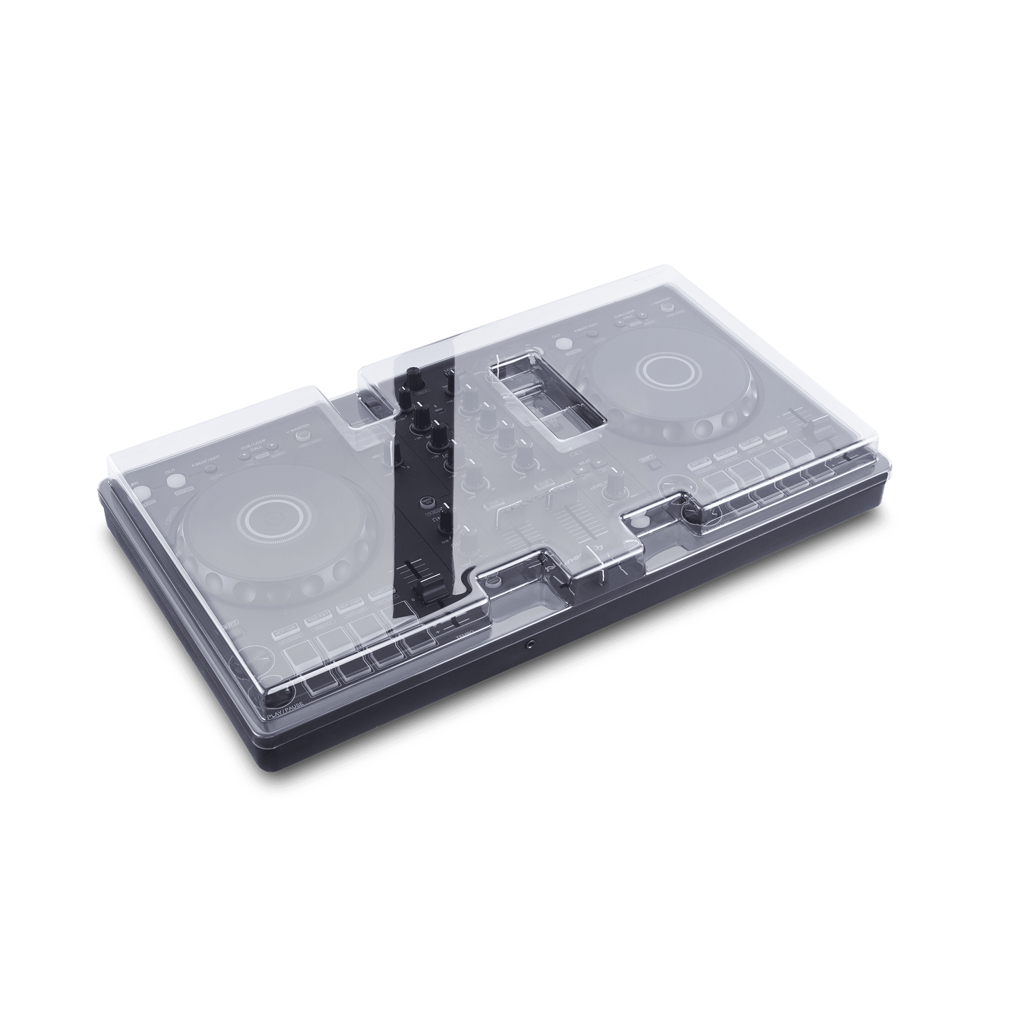 Decksaver light edition cover for Pioneer DJ DDJ-FLX4 DJ controller, protective plastic shield with custom fit