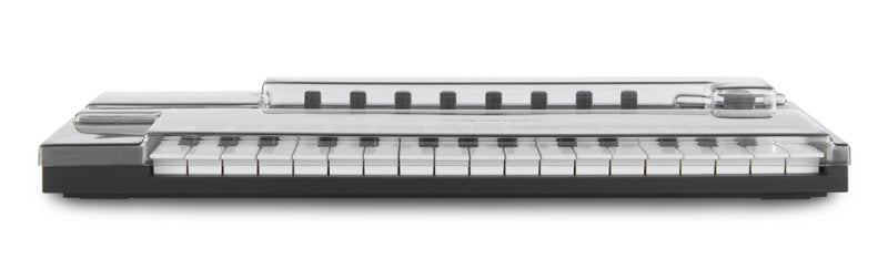 Decksaver Native Instruments Kontrol M32 keyboard cover, clear protective plastic to shield the MIDI controller from dust and damage.