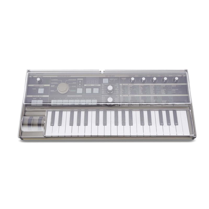 Decksaver light edition cover for Korg Microkorg and Microkorg S synthesizers, providing protective synthetizer cover.