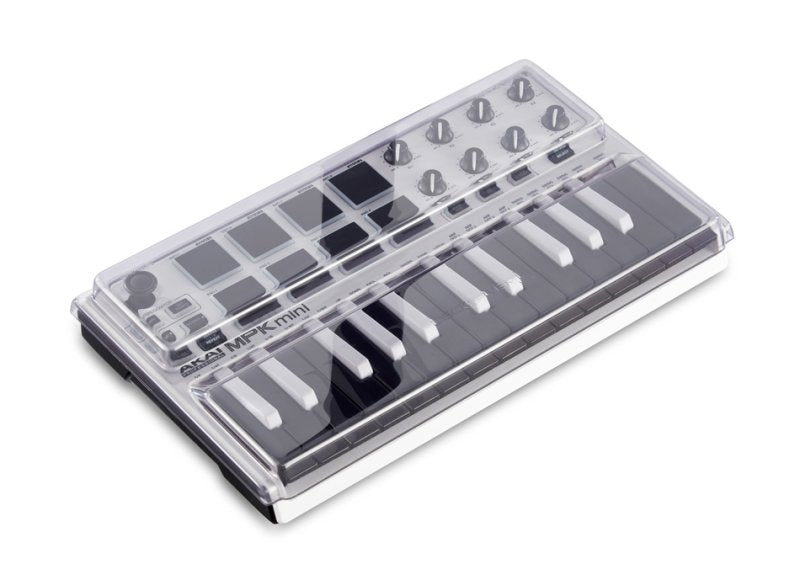 Decksaver Akai MPK Mini MK2 keyboard cover protecting the compact MIDI controller from dust and damage.