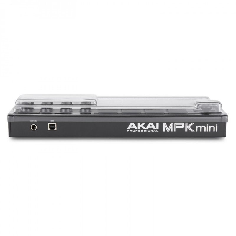 Decksaver Akai Pro MPK Mini MK3 keyboard cover in light edition, protective transparent plastic cover for music production equipment
