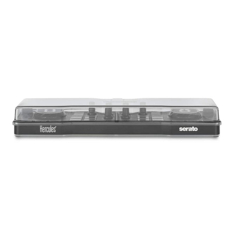 Decksaver cover for Hercules DJControl Starlight DJ controller, transparent protective cover with custom fit and durable material.