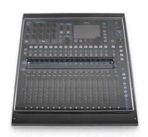 Decksaver Pro cover for Allen & Heath QU16 digital mixer, custom-fit pro audio mixer protective cover on a white background.
