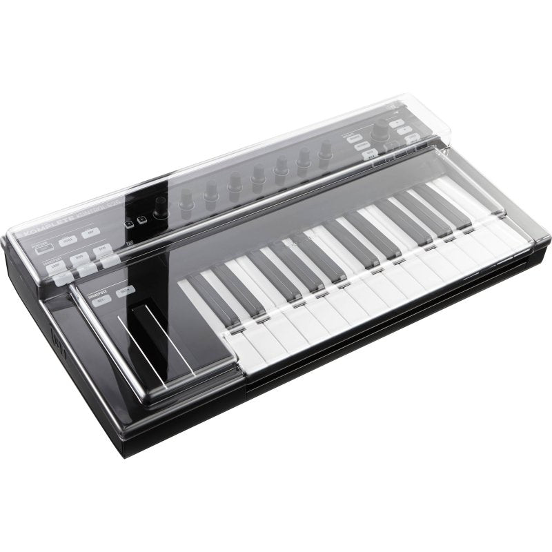 Decksaver cover for NI KONTROL S25 MK1 DJ controller, providing protection with a clear, snug-fit keyboard cover from Decksaver.