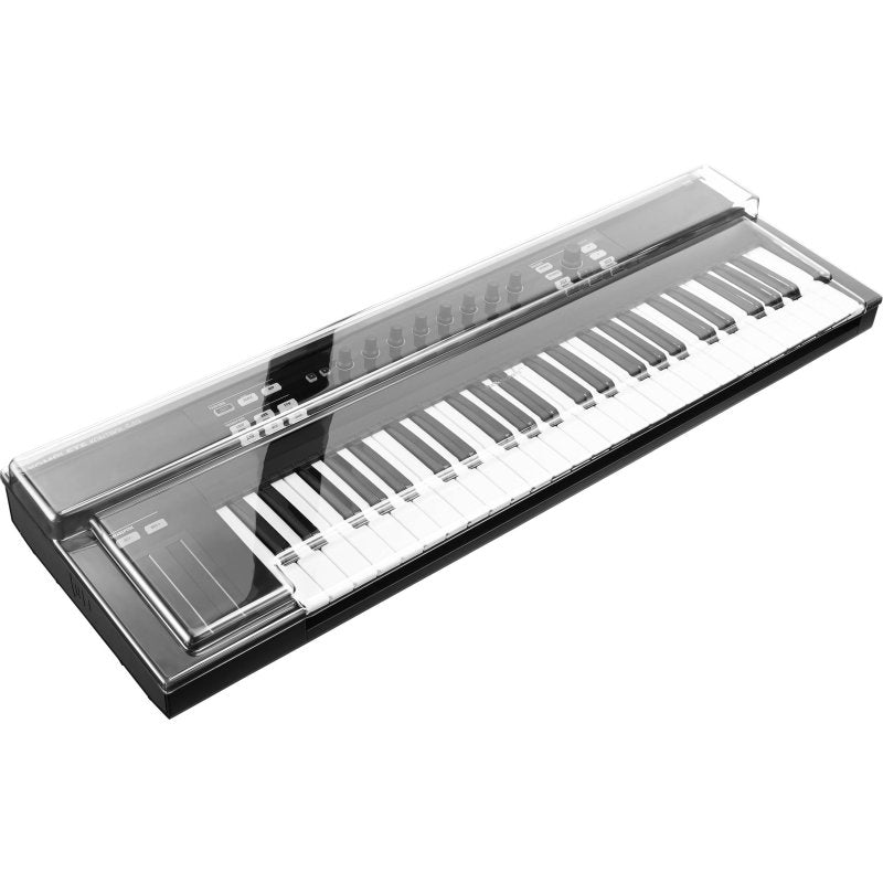 Decksaver keyboard cover for Native Instruments Kontrol S49, clear protective cover for DJ and music production keyboard.