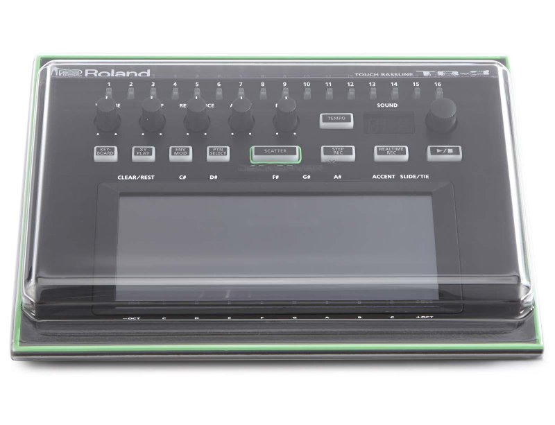 Decksaver cover for Roland Aira TB-3 vocal effect unit, durable protective plastic cover fitting securely over the device.