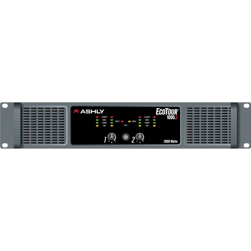 Ashly ECOTOUR-1000.2 Professional Touring Power Amplifier 2000W 