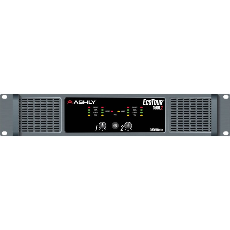 Ashly ECOTOUR-1500.2 Professional Touring Power Amplifier 3000W 