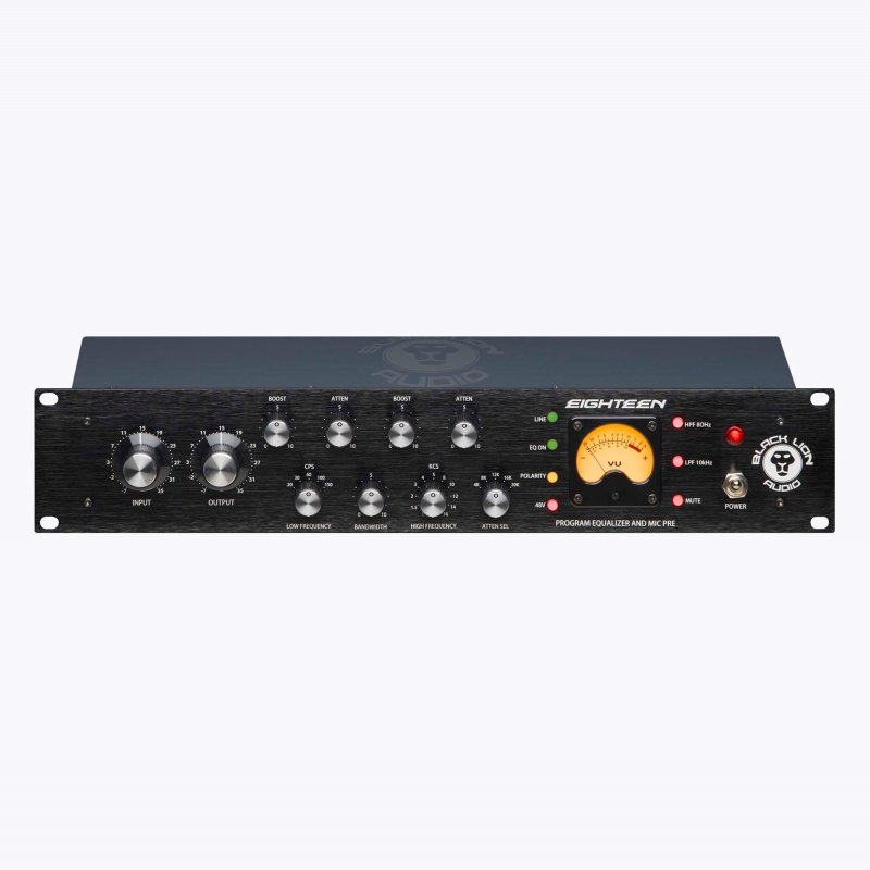 Black Lion Audio Eighteen 1-Channel Channel Strip with Input / Output CineMag Transformers 