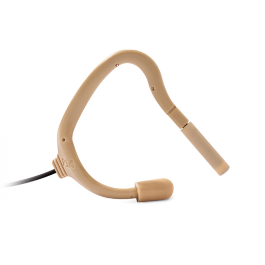 Point Source EO-7LH-TRS-BE Embrace Omnidirectional On-ear Lavalier Microphone For 2.4 GHz Wireless High Sensitivity, Beige