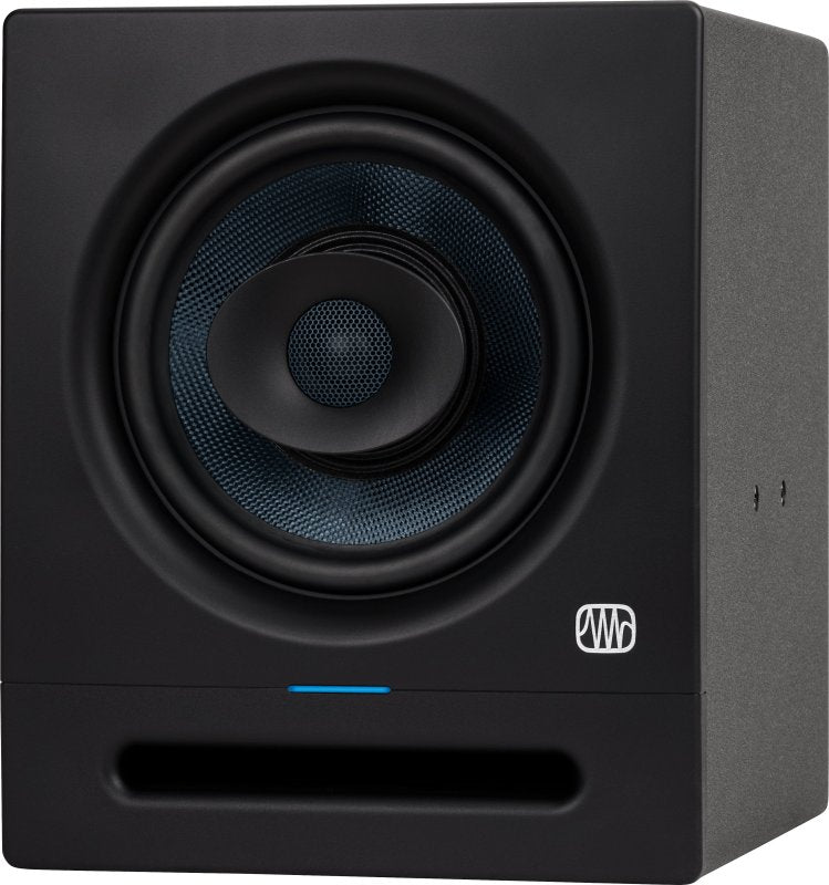 PreSonus Eris 8-inch active coaxial 2-way studio monitor for professional audio mixing and sound clarity.