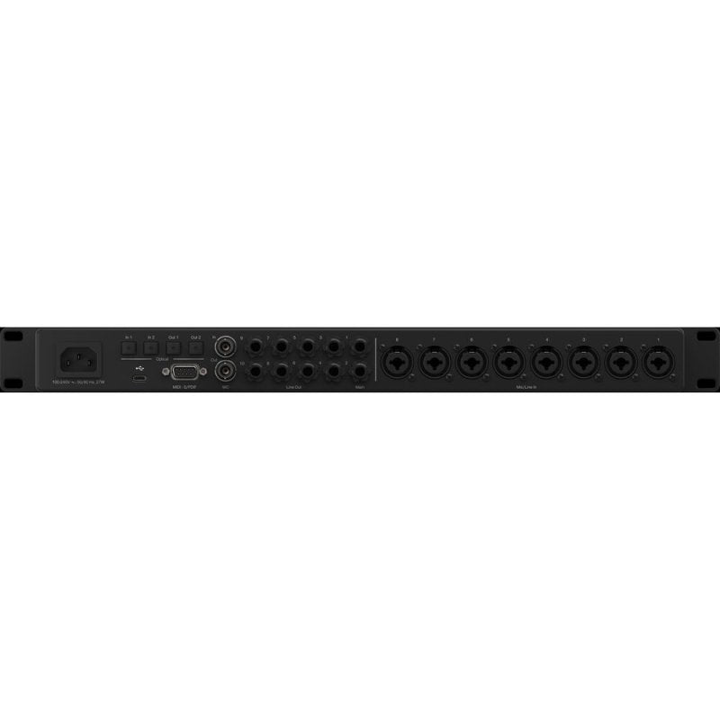 PreSonus Fender USB-C 32-bit / 192 kHz 26x30 Channel Audio Interface and Recording Controller, Black 