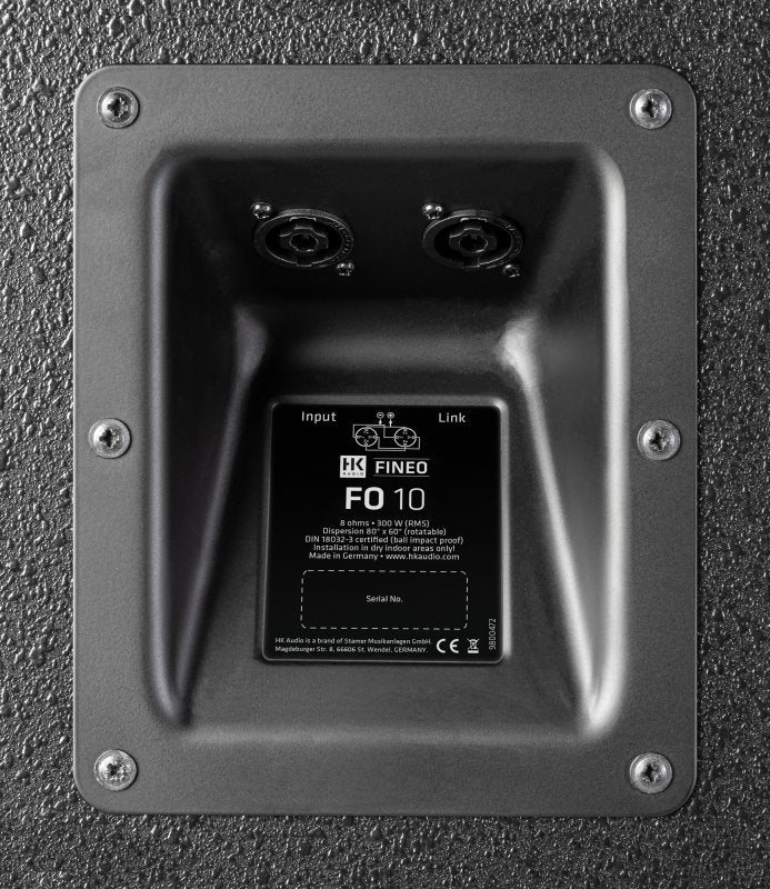 HK Audio FINEO-FO-10-BLK 600-Watt 10" Install Speaker. Black 