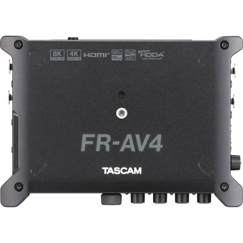 Tascam FR-AV4 4-Channel 32-Bit Float Field Recorder with Mixer, Timecode, and HDMI Sync