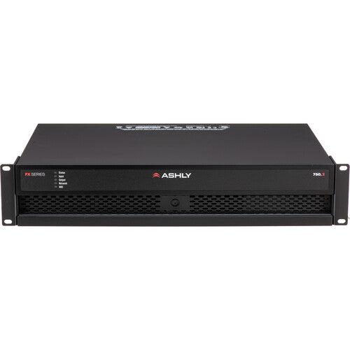 Ashly FX-750.2 Multipurpose 2 RU Installation Network Amplifier with DSP 