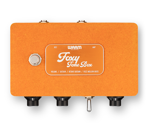 Warm Audio Foxy Tone Box Pedal For Fuzz Distortion + 9V Adapter