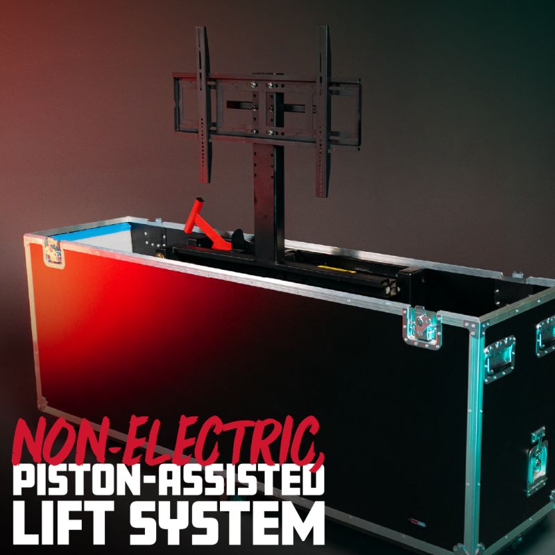 Gator G-EXPOP-LED-86 P Series ATA-Style Case with Piston Assisted Lift for 86″ Class LCD/LED Screens