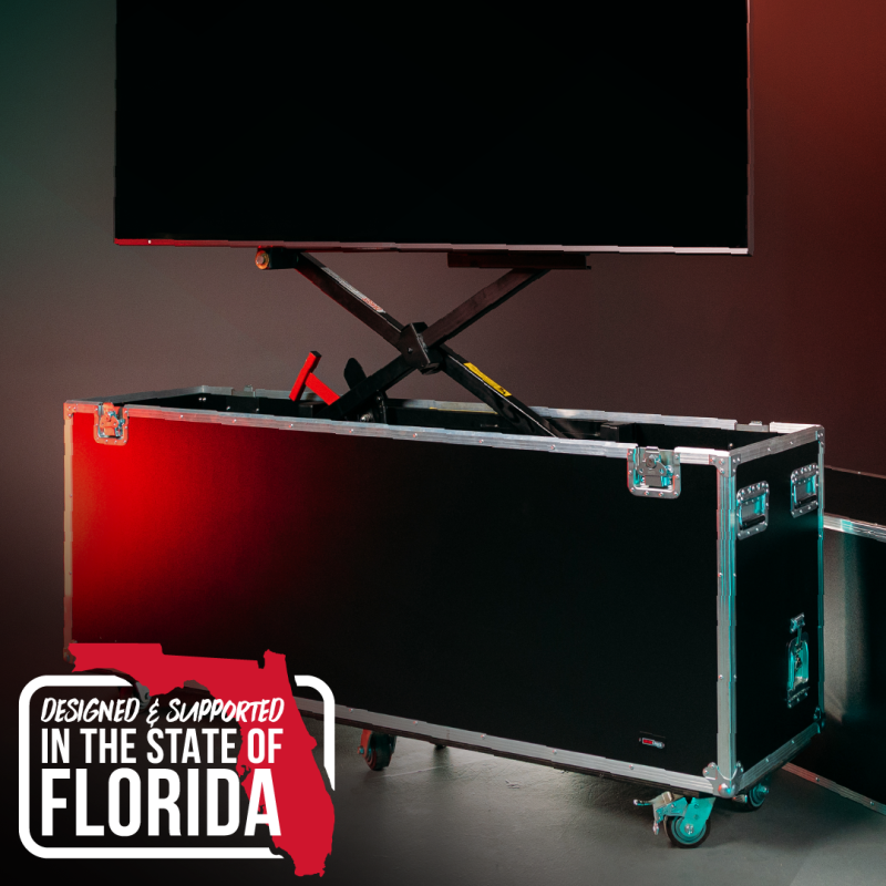 Gator G-EXPOP-LED-86 P Series ATA-Style Case with Piston Assisted Lift for 86″ Class LCD/LED Screens