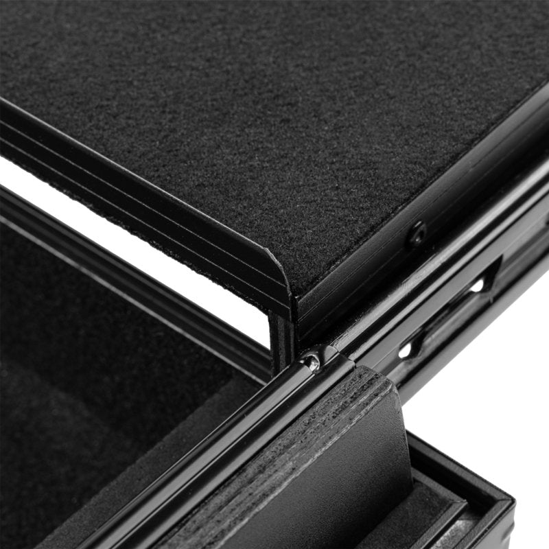 Gator G-ONYXUD-FLX4 ONYX Flight Case with Upper Deck for Pioneer DJ DDJ-FLX4 DJ Controller, Black on Black