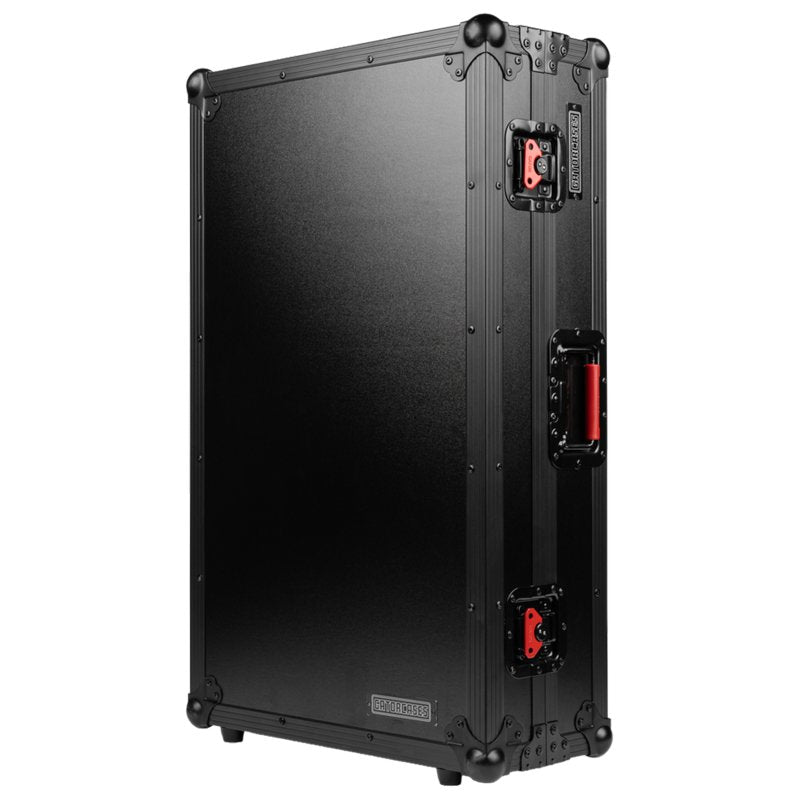 Gator G-ONYXUD-REV7 ONYX Flight Case with Upper Deck Platform for Pioneer DJ DDJ-REV7 DJ Controller, Black on Black 
