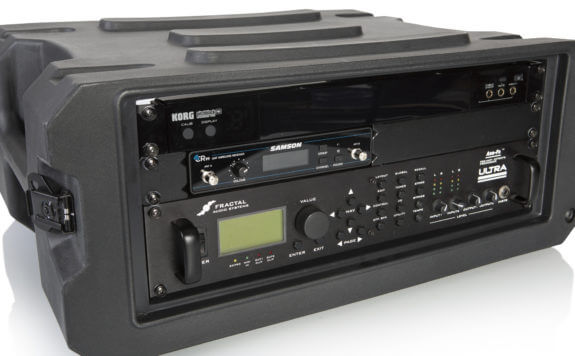 Gator G-PROR-4U-19 4U, 19" Deep Molded Audio Rack W/ Wheels 