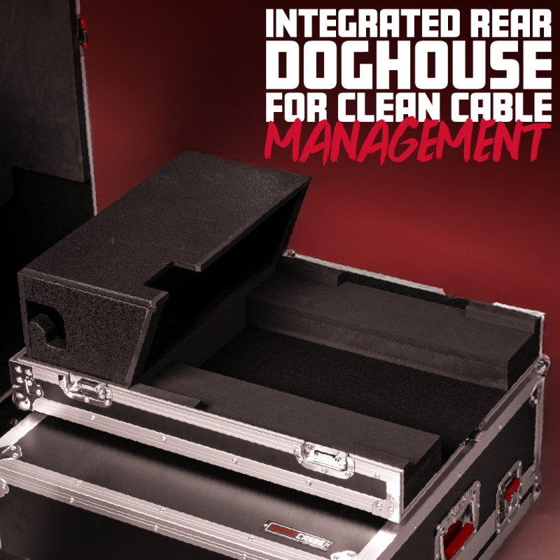 Gator G-TOURQU6 GTOUR Series ATA-Style Road Case with Doghouse for A&H Qu-6 or Qu-6D Mixer 